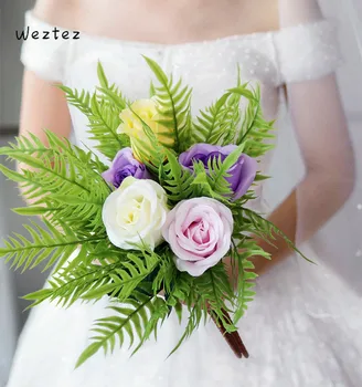 Wedding Bouquet Bride Bouquet Bridesmaid Rose Eucalyptus Leaves Bouquets Artificial Silk Flower Marriage Accessories SPH48 
Wedding Bouquet Bride Bouquet Bridesmaid Rose Eucalyptus Leaves Bouquets Artificial Silk Flower Marriage Accessories SPH48