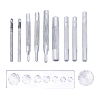 LMDZ 11Pcs/Set Metal DIY Leather Craft Tool Snap Rivet Fastener Buttons Installation Kit For Hand Punch Material Accessories
LMDZ 11Pcs/Set Metal DIY Leather Craft Tool Snap Rivet Fastener Buttons Installation Kit For Hand Punch Material Accessories