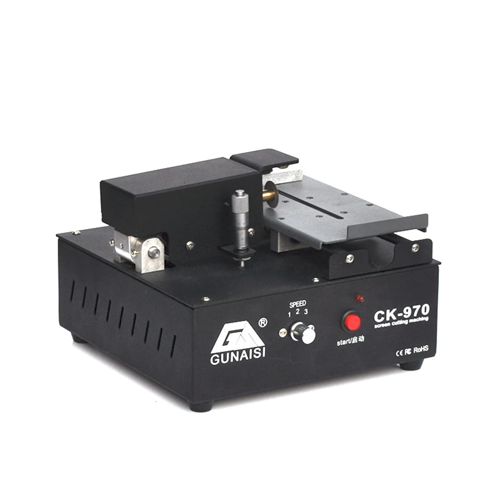 CK-970 Adjustable LCD Screen Cutting Machine For Mobile Phone Curved Flat Screen Glass Separating Repair Tools
CK-970 Adjustable LCD Screen Cutting Machine For Mobile Phone Curved Flat Screen Glass Separating Repair Tools