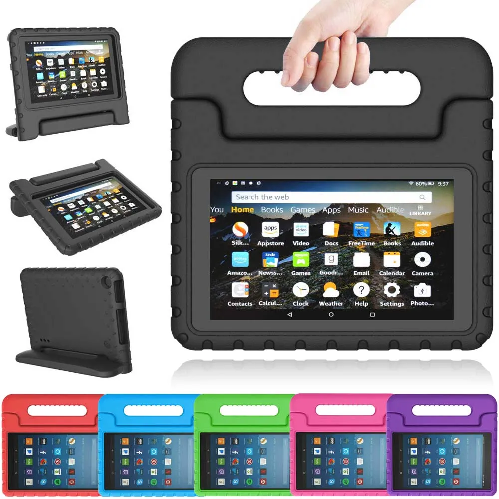 KK&LL For Amazon Fire 7 (5th/7th/9th Generation,2015 2017 2019 Release)-Tablet EVA Rubber Handle Kids Stand Protecter Cover Case
KK&LL For Amazon Fire 7 (5th/7th/9th Generation,2015 2017 2019 Release)-Tablet EVA Rubber Handle Kids Stand Protecter Cover Case