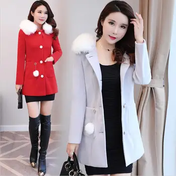 Winter Woolen Jacket Women 2020 New Winter Woolen Coat Women Pakra Long Slim Thickening Warm Cashmere Coat Female Jackets Red
Winter Woolen Jacket Women 2020 New Winter Woolen Coat Women Pakra Long Slim Thickening Warm Cashmere Coat Female Jackets Red