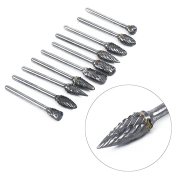 10pcs 1/8 Tungstens Carbide Cutter Rotary Burr Set CNC Engraving Bit CED 3mm
10pcs 1/8 Tungstens Carbide Cutter Rotary Burr Set CNC Engraving Bit CED 3mm
