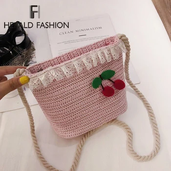 2020 Women Straw Bag Bohemian Rattan Beach Handbag Handmade Kintted Crossbody Bucket Bags Casual Summer Bohemian Beach Bag
2020 Women Straw Bag Bohemian Rattan Beach Handbag Handmade Kintted Crossbody Bucket Bags Casual Summer Bohemian Beach Bag