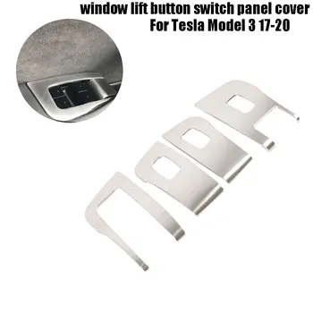 For Tesla Model 3 2017-2020 Car Door stainless steel Armrest window lift button switch panel cover Sticker Sliver Color
For Tesla Model 3 2017-2020 Car Door stainless steel Armrest window lift button switch panel cover Sticker Sliver Color