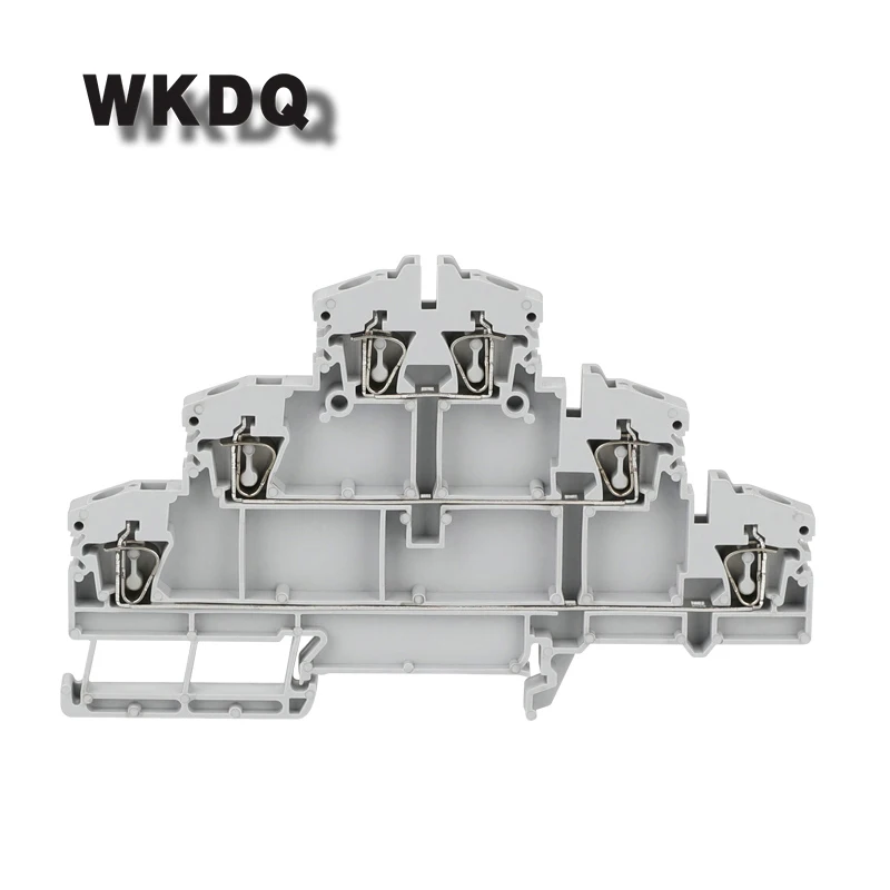 10pcs DLD 2.5-3VN Spring-cage Triple Level Din Rail Terminal Block Scewless Universal Type
10pcs DLD 2.5-3VN Spring-cage Triple Level Din Rail Terminal Block Scewless Universal Type