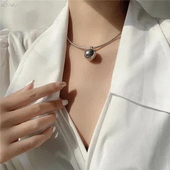 AOMU 2020 Winter Hip Hop Gold Silver Color Metal Ball Necklace Simple Design Choker for Men Female Jewelry Party Christmas
AOMU 2020 Winter Hip Hop Gold Silver Color Metal Ball Necklace Simple Design Choker for Men Female Jewelry Party Christmas