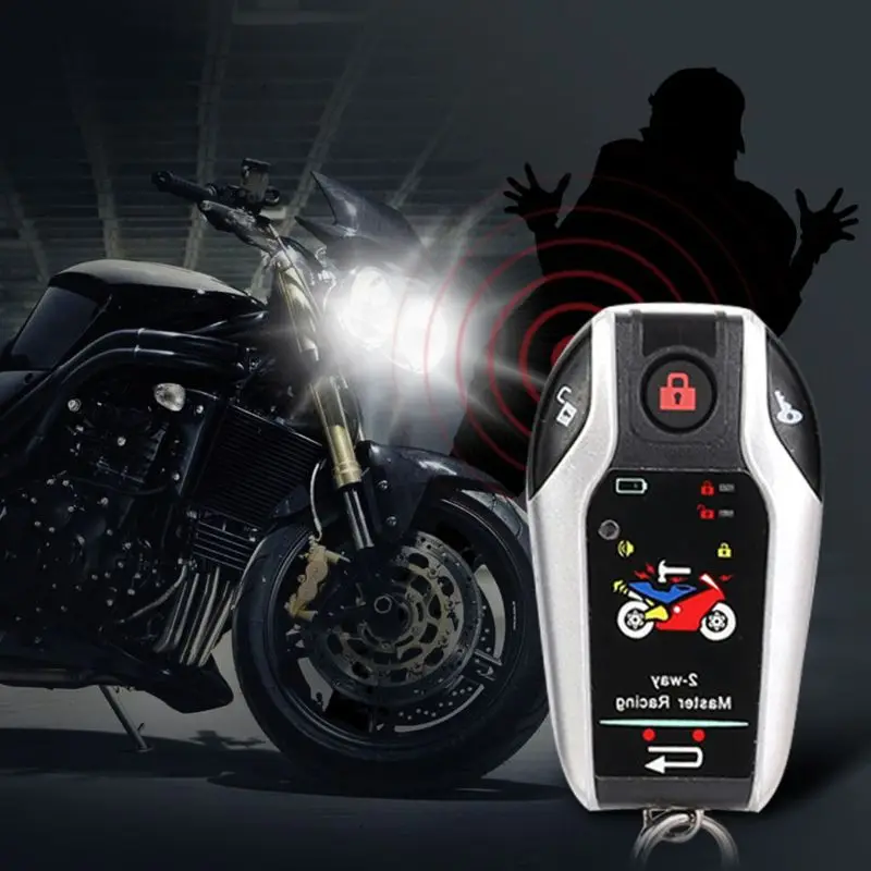 12V Two Way Motorcycle Alarm Anti-theft Security System With Microwave Sensor