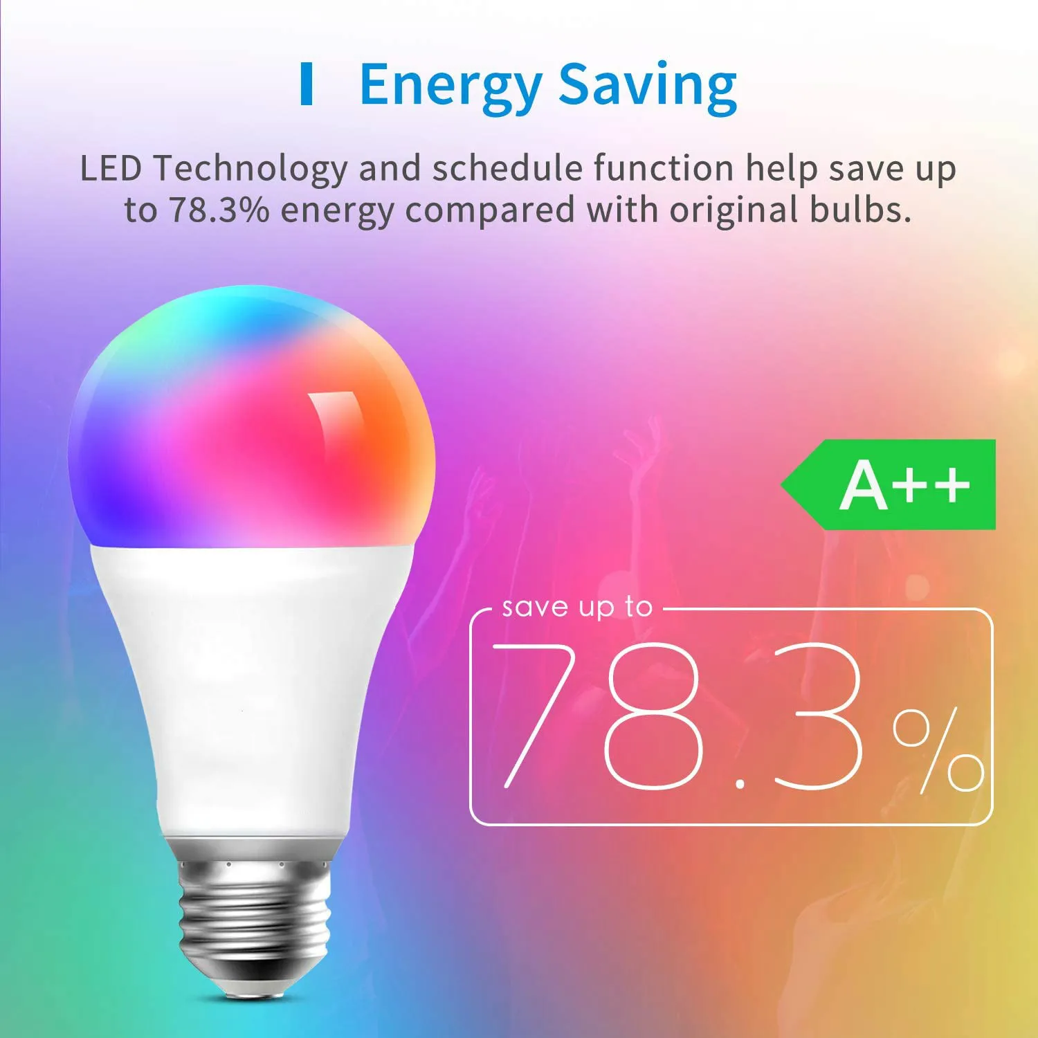Smart Wifi LED Bulb E27 RGB+W+C Dimmable Light LED Remote Control Work with Alexa Google Home Assistant Siri Magic Home Pro
Smart Wifi LED Bulb E27 RGB+W+C Dimmable Light LED Remote Control Work with Alexa Google Home Assistant Siri Magic Home Pro