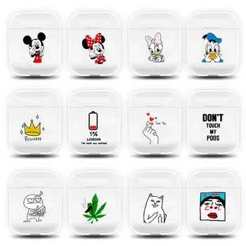 Cute Cartoon Protective Cover Case for Airpods1 2 Accessories for Apple Airpods Wireless Charging Case Clear PC Earphone Case
Cute Cartoon Protective Cover Case for Airpods1 2 Accessories for Apple Airpods Wireless Charging Case Clear PC Earphone Case