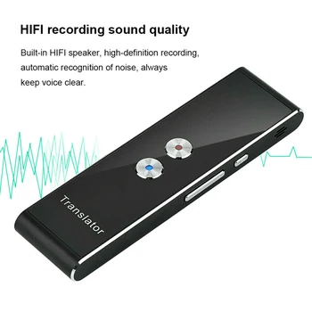 Wireless Instant Voice Translator 40 Languages Two-Way Real Time Language Interpreter Travel Translation Machine Portable
Wireless Instant Voice Translator 40 Languages Two-Way Real Time Language Interpreter Travel Translation Machine Portable