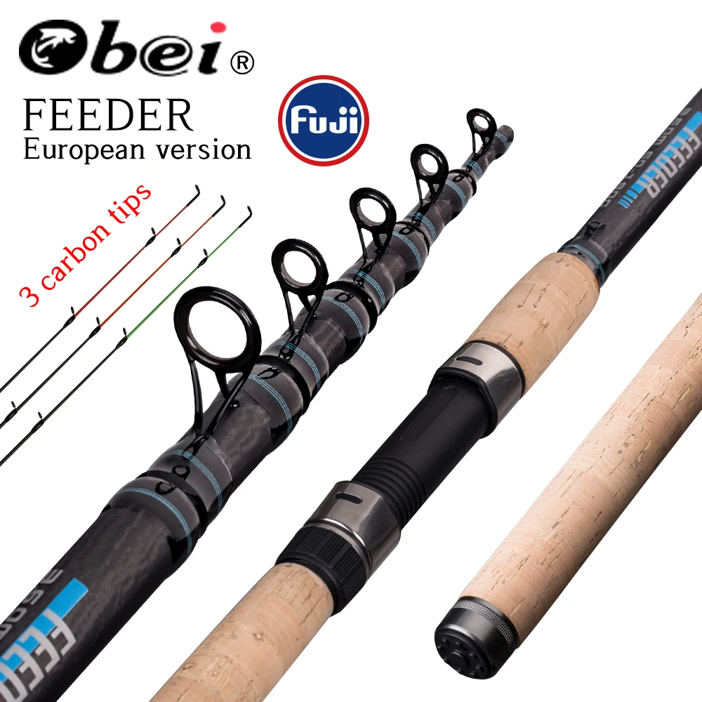 Obei Удочка телескопический спиннинг литье ходовой Rod3.0 3 6 м vara de pesca карп подачи 60 180g
