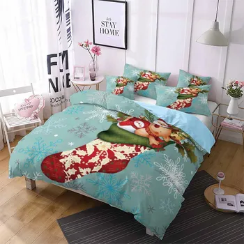 Christmas Stocking Holly Snowflake Bedding Sets Skin-friendly Duvet Cover Kids Winter Comforter Set Single Queen King Bed Set
Christmas Stocking Holly Snowflake Bedding Sets Skin-friendly Duvet Cover Kids Winter Comforter Set Single Queen King Bed Set