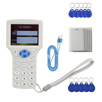 RFID Handheld High definition NFC Card Copier Reader Writer Duplicator 10 Frequency Programmer for IC Cards and All 125KHz Cards
RFID Handheld High definition NFC Card Copier Reader Writer Duplicator 10 Frequency Programmer for IC Cards and All 125KHz Cards