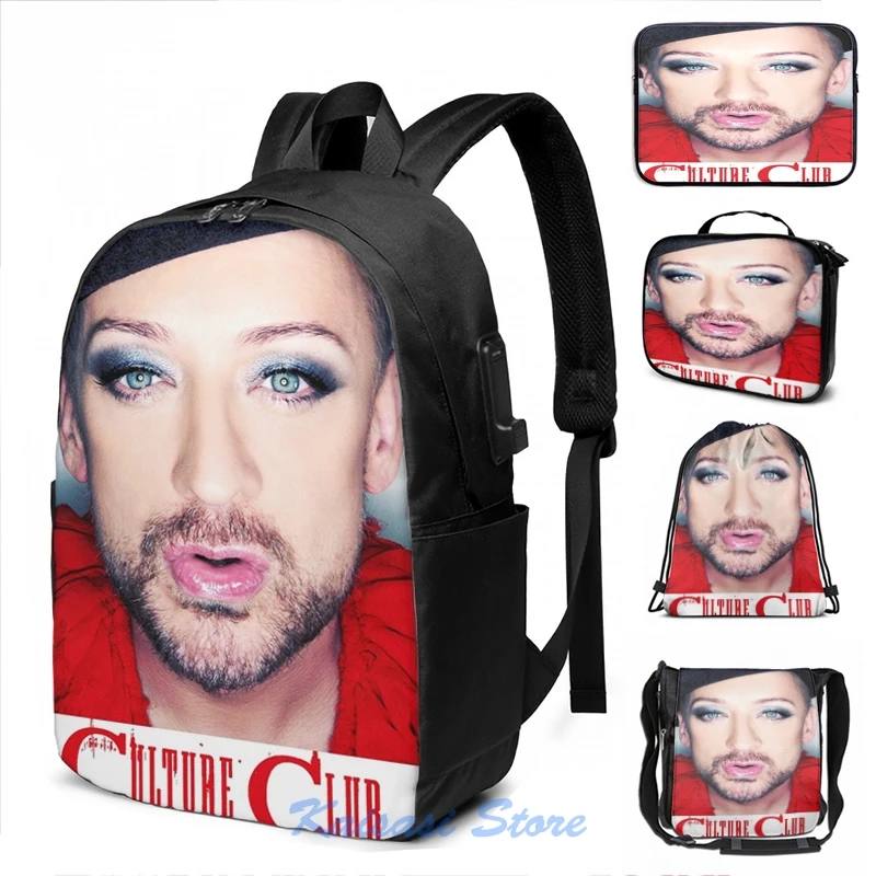 Забавный рюкзак с графическим принтом для мальчиков George & Culture Club 01 USB-зарядкой