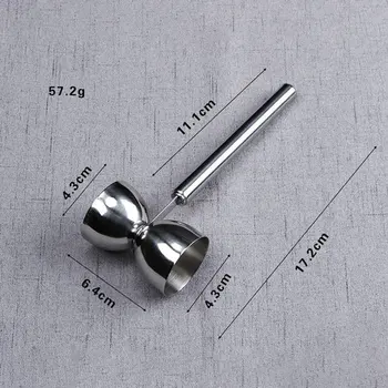 Stainless Steel Double Head Cocktail Shaker Measuring Cup Alcohol Measuring Cup Bar Utensils Kitchen Gadgets 
Stainless Steel Double Head Cocktail Shaker Measuring Cup Alcohol Measuring Cup Bar Utensils Kitchen Gadgets