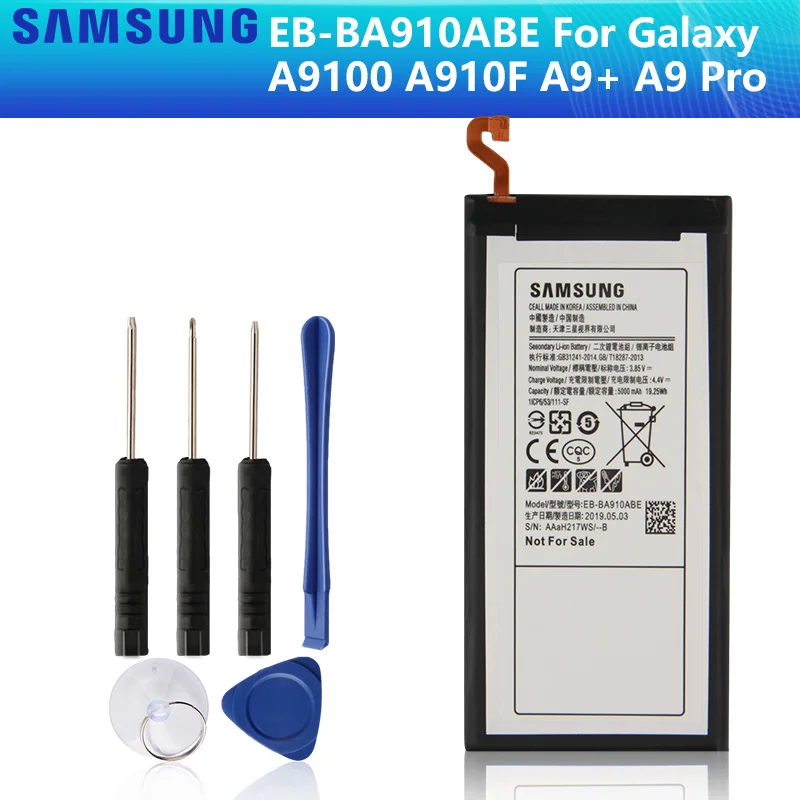 Оригинальный аккумулятор для SAMSUNG GALAXY A9100 A910F A9 + Pro оригинальный 5000 мАч|Цифровые