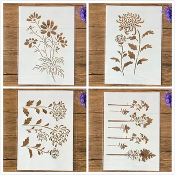 4Pcs/Set A4 29cm Chrysanthemum Flower Tree DIY Layering Stencils Painting Scrapbook Coloring Embossing Album Decorative Template
4Pcs/Set A4 29cm Chrysanthemum Flower Tree DIY Layering Stencils Painting Scrapbook Coloring Embossing Album Decorative Template