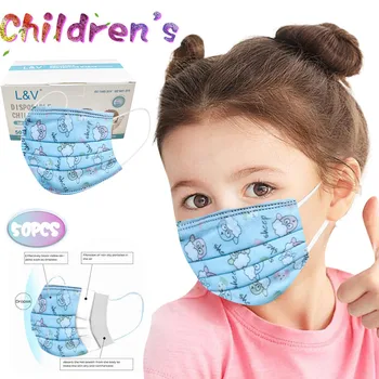 Kids Children's Disposable Mask Baby Mask Face Cover Mask Cartoon 3Ply Ear Loop Masks 50pcs/lot Mouth Cover Mask masque
Kids Children's Disposable Mask Baby Mask Face Cover Mask Cartoon 3Ply Ear Loop Masks 50pcs/lot Mouth Cover Mask masque