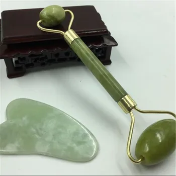1 Set Portable Double Head Facial Slim Massage Roller + Scraper Jade Face Slimming Body Neck Massage Tools Nature Face Sliming
1 Set Portable Double Head Facial Slim Massage Roller + Scraper Jade Face Slimming Body Neck Massage Tools Nature Face Sliming