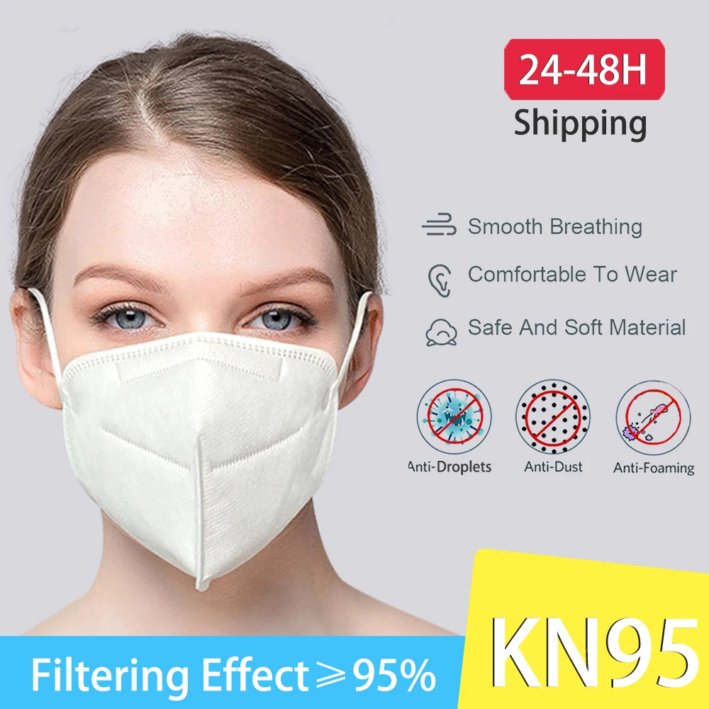 50PCS KN95 Masks Anti Gas Dust One-use Mask For Face Mask Work Dustproof KN95 Maske Maschera Antigas Protective FaceMask
50PCS KN95 Masks Anti Gas Dust One-use Mask For Face Mask Work Dustproof KN95 Maske Maschera Antigas Protective FaceMask