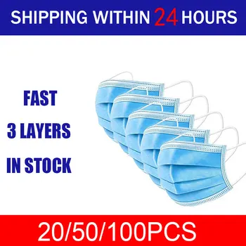 Disposable Face Masks 3 Layers Mask Breathable Face Mouth Elastic Ear Loop Disposable 3-Ply Filteration Anti-dust
Disposable Face Masks 3 Layers Mask Breathable Face Mouth Elastic Ear Loop Disposable 3-Ply Filteration Anti-dust