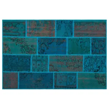 Handmade Turquoise Vintage Overdyed Patchwork Area Rug 120x180 Cm-3'11''X5'11''
Handmade Turquoise Vintage Overdyed Patchwork Area Rug 120x180 Cm-3'11''X5'11''