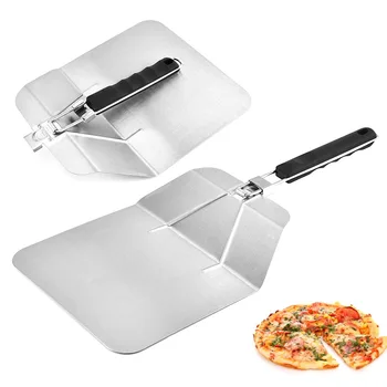 Folding Stainless Steel Pizza Shovel Square Cake Baking Accessories Transfer Tools with Anti-slip Handle
Folding Stainless Steel Pizza Shovel Square Cake Baking Accessories Transfer Tools with Anti-slip Handle