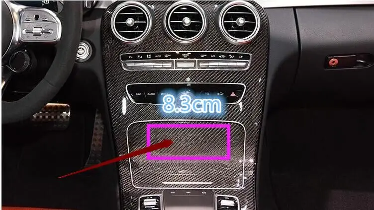 Значок с эмблемой букв 83 мм подходит для Mercedes AMG интерьерная центральная консоль