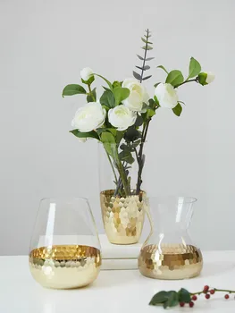 CREATIVE NORDIC STYLE TRANSPARENT GOLD GLASS VASE MODERN LIVING ROOM DINING TABLE DECORATION ORNAMENTS GOLD VASE ACCESSORIES
CREATIVE NORDIC STYLE TRANSPARENT GOLD GLASS VASE MODERN LIVING ROOM DINING TABLE DECORATION ORNAMENTS GOLD VASE ACCESSORIES