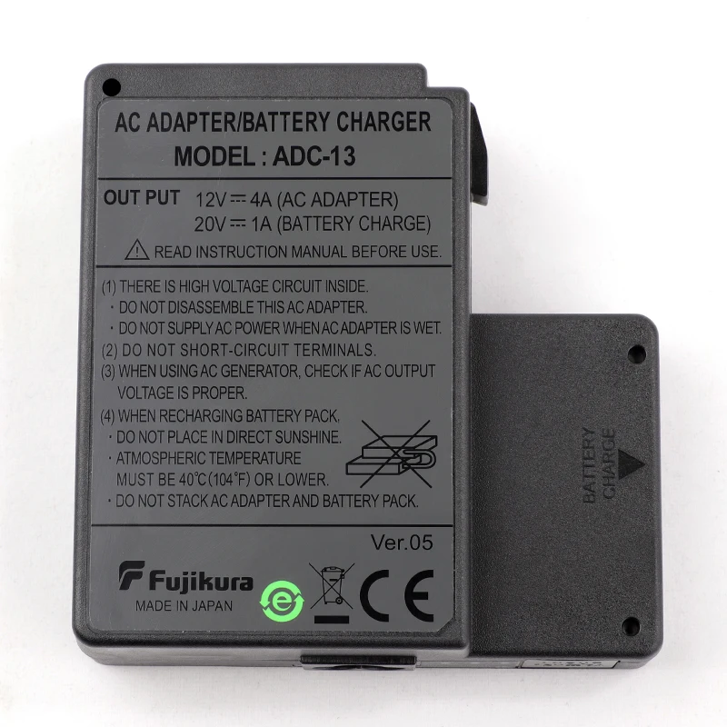 100% Original ADC-13 Battery Charger AC Adapter for Fujikura 60s FSM-60S 62s 18S Fusion Splicer BTR-08 Battery Adaptor
100% Original ADC-13 Battery Charger AC Adapter for Fujikura 60s FSM-60S 62s 18S Fusion Splicer BTR-08 Battery Adaptor