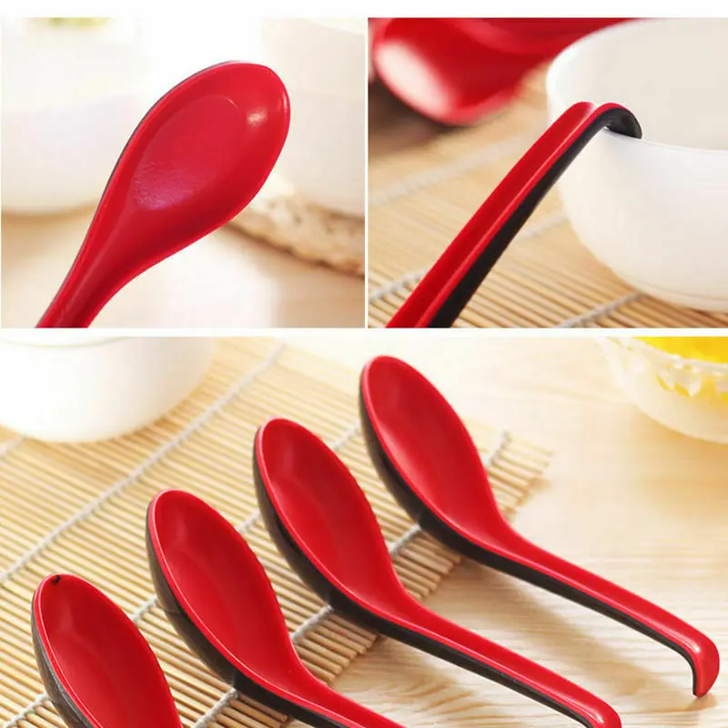 1-5pcs/set Plastic Soup Spoon Red and Black Kitchen Cooking Utensil Tool Teaspoon Catering Soup Catering Spoon RQX
1-5pcs/set Plastic Soup Spoon Red and Black Kitchen Cooking Utensil Tool Teaspoon Catering Soup Catering Spoon RQX