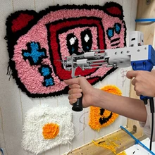 Electric Carpet Tufting Gun Weaving Machine 110-220V Flocking Device Embroidery Tool 2IN1 Cut/Loop Pile Rug Knitting Equipment
Electric Carpet Tufting Gun Weaving Machine 110-220V Flocking Device Embroidery Tool 2IN1 Cut/Loop Pile Rug Knitting Equipment