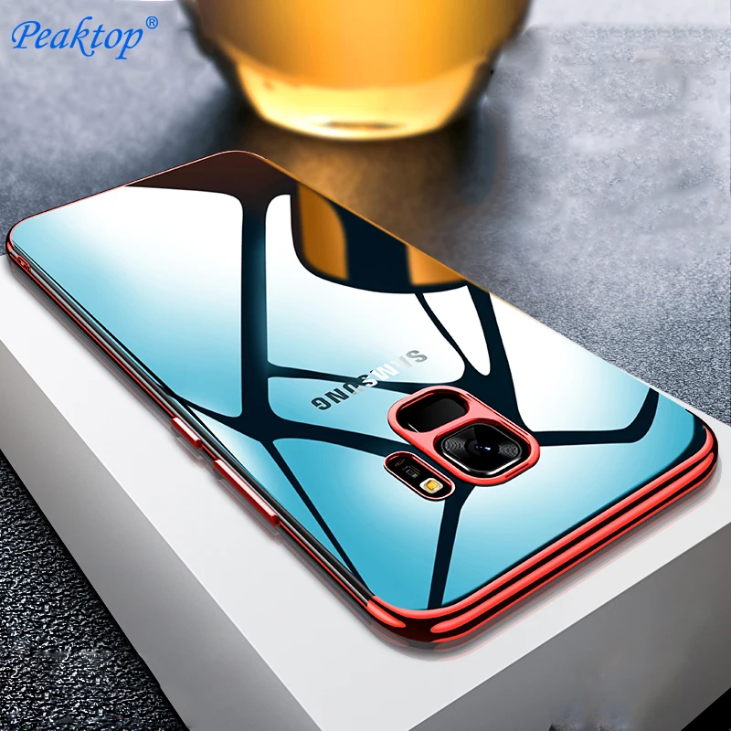 Мягкий прозрачный чехол для samsung Galaxy S6 S7 Edge S8 S9 Plus Note 8 9 силиконовый ультра тонкий