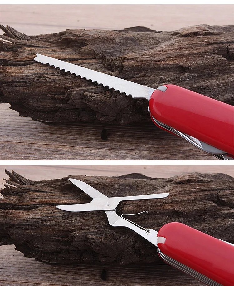 Generic Mini Swiss Fold Army EDC Gear Knife Survive Pocket Camp Best