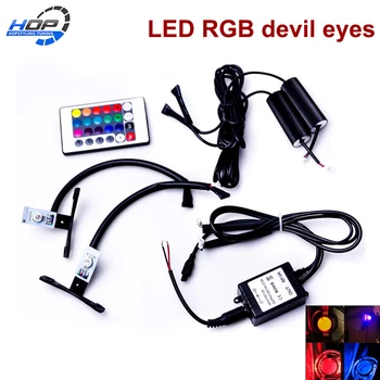 1 Set Multi-Color RGB LED colorful Devil Eyes Demon 360 High Quality light retrofit car Projector
1 Set Multi-Color RGB LED colorful Devil Eyes Demon 360 High Quality light retrofit car Projector