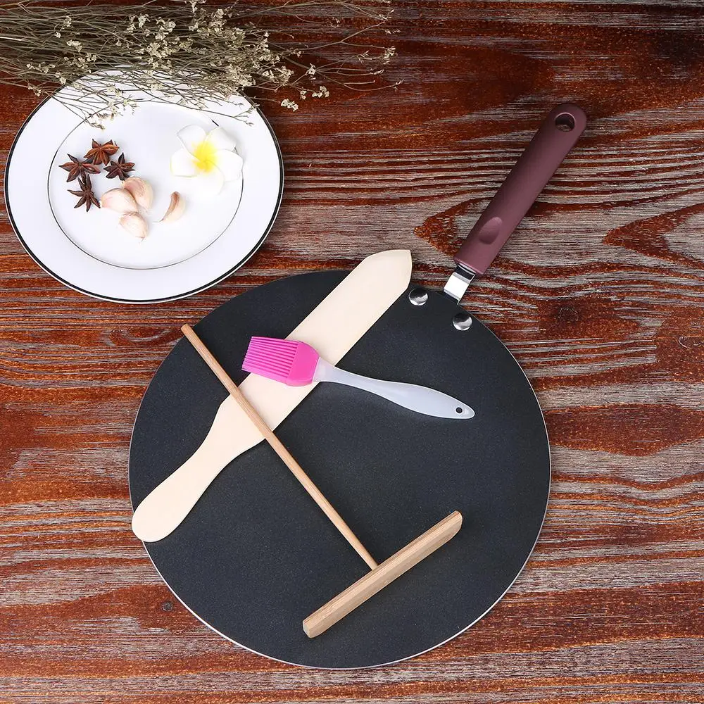 Hot Kitchen Pancake Pan Non-stick Frying Pan Kitchen Tools Flat Pan Griddle Pan with Spreader and Spatula Crepe Maker Griddle
Hot Kitchen Pancake Pan Non-stick Frying Pan Kitchen Tools Flat Pan Griddle Pan with Spreader and Spatula Crepe Maker Griddle