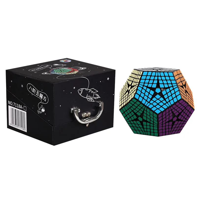 Kathrine Eight-Order Five Magic Cube Black And White with Pattern Gift Box High-Order High Difficulty 8-Order Twelve Sided Cube
Kathrine Eight-Order Five Magic Cube Black And White with Pattern Gift Box High-Order High Difficulty 8-Order Twelve Sided Cube