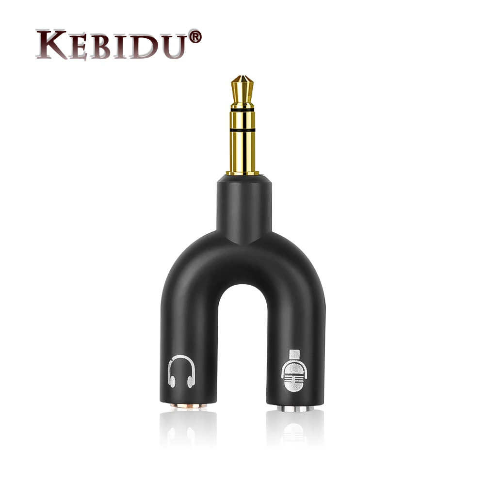 Kebidu 3.5mm Splitter Stereo Plug U-shape Stereo Audio Mic & Headphone Earphone Splitter Adapters For Smartphone MP3 MP4 Player
Kebidu 3.5mm Splitter Stereo Plug U-shape Stereo Audio Mic & Headphone Earphone Splitter Adapters For Smartphone MP3 MP4 Player