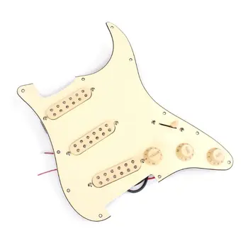 OOTDTY Prewired 3 Dual Coil Pickups Pickguard with Control Knobs for Electric Guitar
OOTDTY Prewired 3 Dual Coil Pickups Pickguard with Control Knobs for Electric Guitar