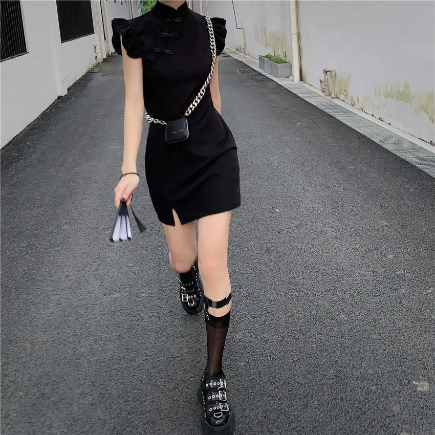 Photo Shoot 2019 Summer Waist Hugging Dark GIRL'S gai liang kuan Feifei Cheongsam Sexy Slit Retro Dress
Photo Shoot 2019 Summer Waist Hugging Dark GIRL'S gai liang kuan Feifei Cheongsam Sexy Slit Retro Dress