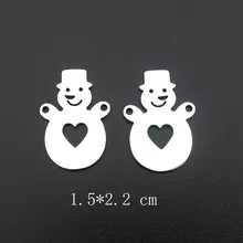 Christmas Snowman Connector Link Stainless Steel Moose Charm with Cutout and Holes Diy Bracelet Necklace Project Wholesale 20
Christmas Snowman Connector Link Stainless Steel Moose Charm with Cutout and Holes Diy Bracelet Necklace Project Wholesale 20
