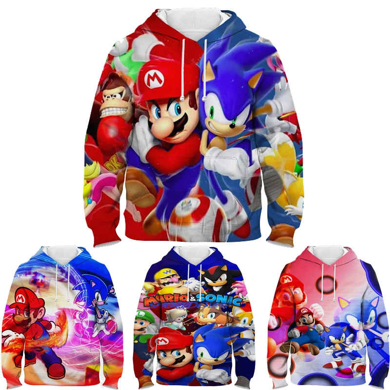 Kids Mario VS Sonic 3D Printed Hoodie Harajuku Boy Girl Toddler Anime Pullover Spring Winter Fashion Children Cartoon Sweatshirt
Kids Mario VS Sonic 3D Printed Hoodie Harajuku Boy Girl Toddler Anime Pullover Spring Winter Fashion Children Cartoon Sweatshirt