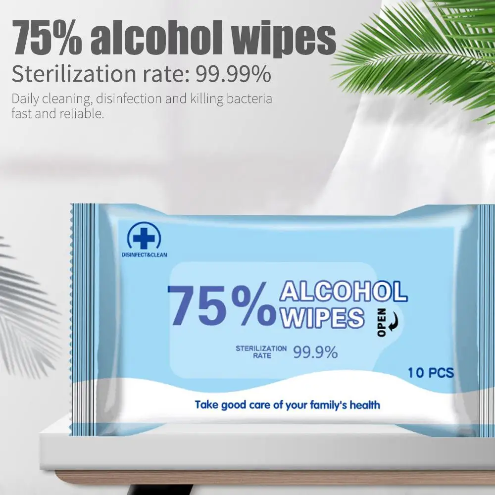 5Pack 10sheet Personal Disinfection Portable 75% Alcohol Swabs Pads Wipes Antiseptic Cleanser Cleaning Sterilization Health Home
5Pack 10sheet Personal Disinfection Portable 75% Alcohol Swabs Pads Wipes Antiseptic Cleanser Cleaning Sterilization Health Home