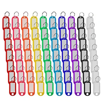 Plastic Key Tags with Split Ring Label Window, Key ID Tags for Name Tag, Key Chain Tag, Luggage Tags Assorted Colors, 200 Pcs 
Plastic Key Tags with Split Ring Label Window, Key ID Tags for Name Tag, Key Chain Tag, Luggage Tags Assorted Colors, 200 Pcs