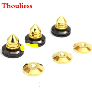 Thouliess 8pcs HIFI Audio Speaker Isolation Spikes Stand Feet HiFi Speaker AMP CD Cone Base Pads 28x25mm
Thouliess 8pcs HIFI Audio Speaker Isolation Spikes Stand Feet HiFi Speaker AMP CD Cone Base Pads 28x25mm