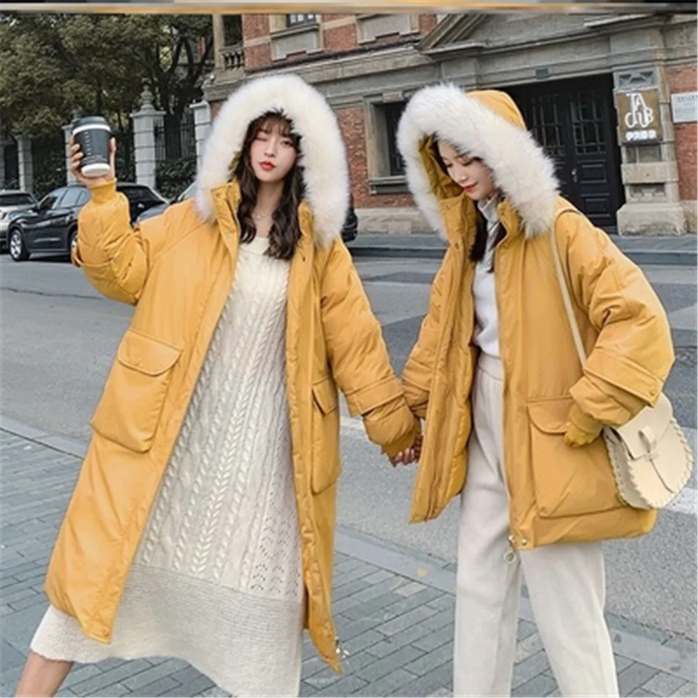 Solid Color Parkas Women 2021 New Black Winter Coat Casual Loose Cotton Midi Jackets Fashion Korean Style Warm Coats Y470
Solid Color Parkas Women 2021 New Black Winter Coat Casual Loose Cotton Midi Jackets Fashion Korean Style Warm Coats Y470