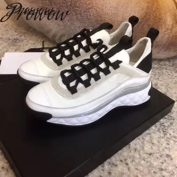 Prowow New Genuine Leather Round Toe Lace Up White Shoes New Fashion Brand Ladies Comfortable Flats Shoes Women
Prowow New Genuine Leather Round Toe Lace Up White Shoes New Fashion Brand Ladies Comfortable Flats Shoes Women
