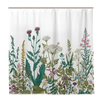 Unique Shower Curtain Flowers Leaves in Spring Garden with Daisies Roses Hydrangeas Theme Picture Print Eco-Friendly with 12
Unique Shower Curtain Flowers Leaves in Spring Garden with Daisies Roses Hydrangeas Theme Picture Print Eco-Friendly with 12