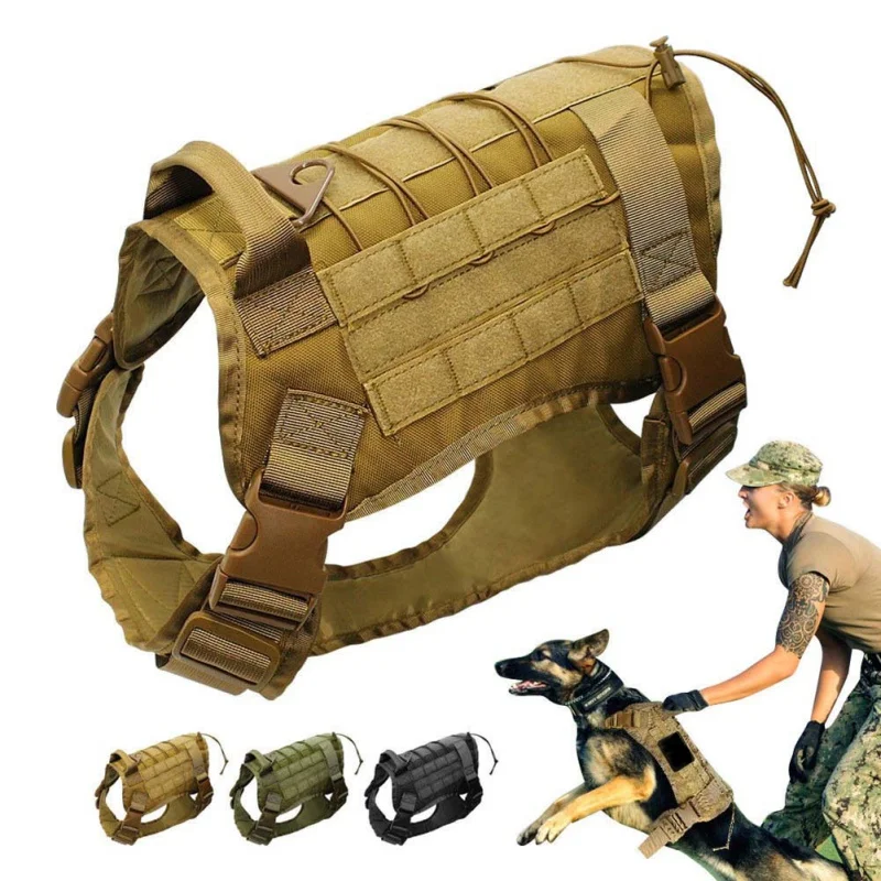 Aolikes Training Hunting Dog Vest Hunting Molle Nylon Water-resistan Military Tactical Dog Vest Adjustable Dog Harness
Aolikes Training Hunting Dog Vest Hunting Molle Nylon Water-resistan Military Tactical Dog Vest Adjustable Dog Harness