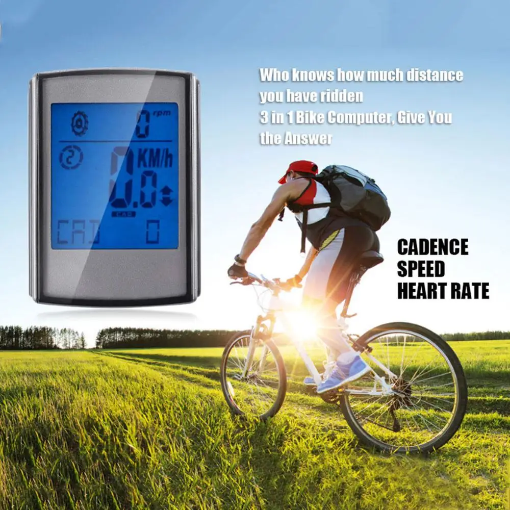 Bicycle Computer Wireless Wired Mtb Bike Led Backlight Digital Cycling Odometer Speedometer Stopwatch Heart Rate Monitor
Bicycle Computer Wireless Wired Mtb Bike Led Backlight Digital Cycling Odometer Speedometer Stopwatch Heart Rate Monitor